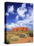 The Holy Mountain of Uluru, Ayers Rock, Uluru-Kata Tjuta National Park, Australia-Miva Stock-Stretched Canvas