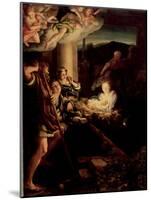 The Holy Night, 1527-1530-Correggio-Mounted Giclee Print