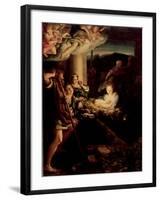 The Holy Night, 1527-1530-Correggio-Framed Giclee Print