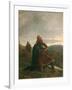 The Holy Olav in a prayer before the Battle of Stiklestad-Harald Oscar Sohlberg-Framed Giclee Print