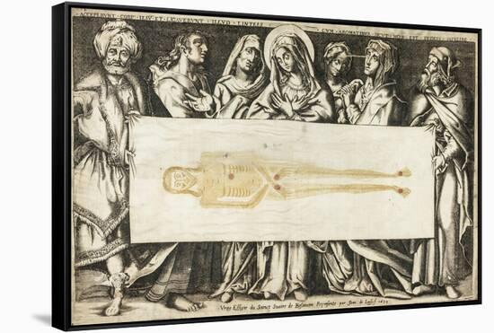 The Holy Shroud of Besançon, 1634-Jean de Loisy-Framed Stretched Canvas