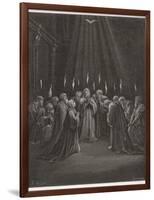 The Holy Spirit Descends on the Apostles and Their Associates with the Gift of Tongues-Gustave Dor?-Framed Photographic Print