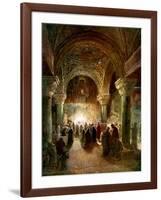 The Holy Spirit watches over a congregation -Bible-William Brassey Hole-Framed Giclee Print