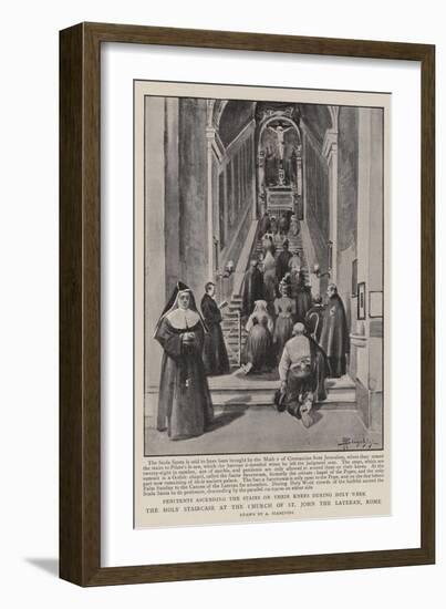 The Holy Staircase at the Church of St John the Lateran, Rome-null-Framed Giclee Print