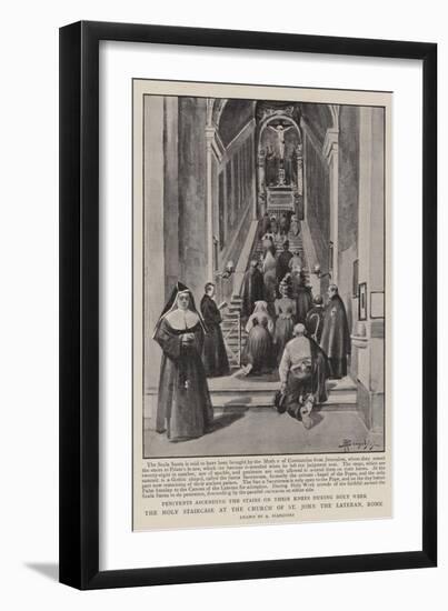 The Holy Staircase at the Church of St John the Lateran, Rome-null-Framed Giclee Print