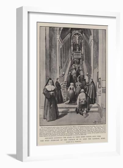 The Holy Staircase at the Church of St John the Lateran, Rome-null-Framed Giclee Print