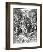 The Holy Trinity, 1511 (Woodcut)-Albrecht Dürer-Framed Giclee Print