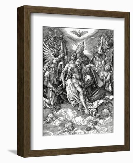 The Holy Trinity, 1511 (Woodcut)-Albrecht Dürer-Framed Giclee Print