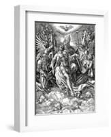 The Holy Trinity, 1511 (Woodcut)-Albrecht Dürer-Framed Giclee Print