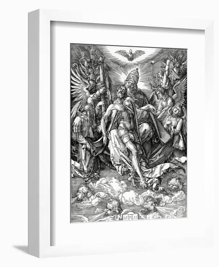 The Holy Trinity, 1511 (Woodcut)-Albrecht Dürer-Framed Giclee Print