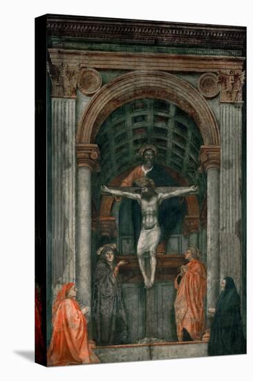 The Holy Trinity, Fresco-Masaccio-Stretched Canvas