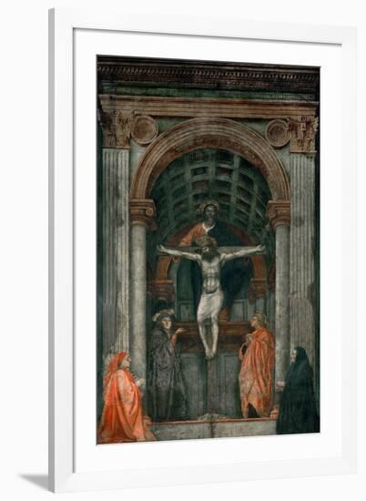 The Holy Trinity, Fresco-Masaccio-Framed Giclee Print