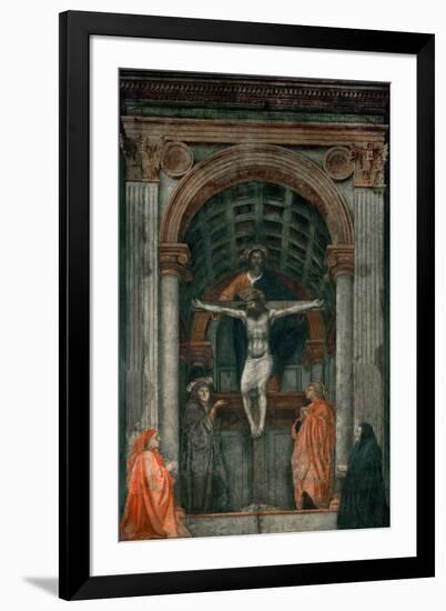 The Holy Trinity, Fresco-Masaccio-Framed Giclee Print