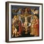 The Holy Trinity (Panel of the Pistoia Santa Trinità Altarpiec), 1455-1460-Francesco Di Stefano Pesellino-Framed Premium Giclee Print