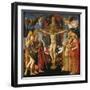 The Holy Trinity (Panel of the Pistoia Santa Trinità Altarpiec), 1455-1460-Francesco Di Stefano Pesellino-Framed Giclee Print
