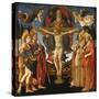 The Holy Trinity (Panel of the Pistoia Santa Trinità Altarpiec), 1455-1460-Francesco Di Stefano Pesellino-Stretched Canvas