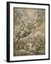 The Holy Trinity with Saint Michael Conquering the Dragon, 1666-Pietro da Cortona-Framed Giclee Print