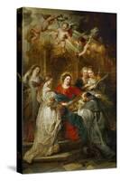 The Holy Virgin Appears to Saint Ildefonso-Peter Paul Rubens-Stretched Canvas