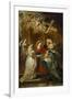 The Holy Virgin Appears to Saint Ildefonso-Peter Paul Rubens-Framed Giclee Print