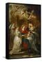 The Holy Virgin Appears to Saint Ildefonso-Peter Paul Rubens-Framed Stretched Canvas