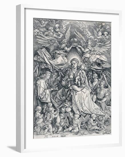 The Holy Virgin as the Queen of the Angels, 1518-Albrecht Dürer-Framed Giclee Print