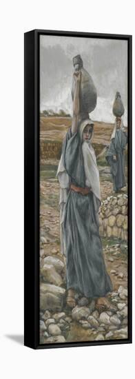 The Holy Virgin in Her Youth from 'The Life of Our Lord Jesus Christ'-James Jacques Joseph Tissot-Framed Stretched Canvas
