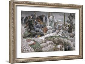 The Holy Virgin Receives the Body of Jesus, Illustration for 'The Life of Christ', C.1884-96-James Tissot-Framed Giclee Print