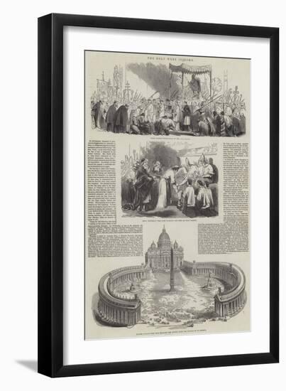 The Holy Week in Rome-Sir John Gilbert-Framed Giclee Print