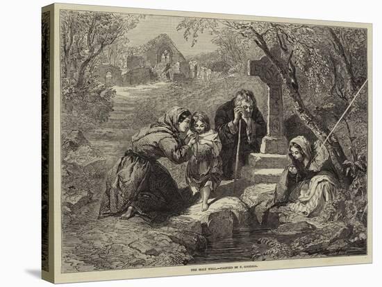 The Holy Well-Frederick Goodall-Stretched Canvas