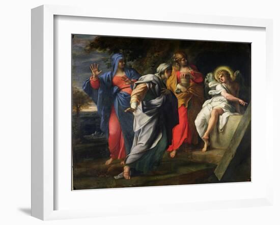 The Holy Women at Christ's Tomb, circa 1597-8-Annibale Carracci-Framed Giclee Print