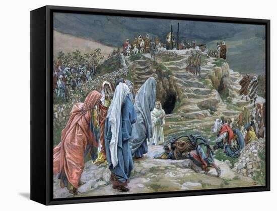 The Holy Women Stand Far Off Beholding What Is Done for 'The Life of Christ'-James Jacques Joseph Tissot-Framed Stretched Canvas
