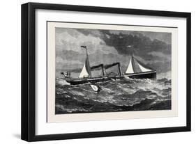 The Holyhead and Kingstown Steamboat Violet Constructed of Steel 1880-null-Framed Giclee Print