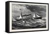 The Holyhead and Kingstown Steamboat Violet Constructed of Steel 1880-null-Framed Stretched Canvas