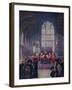 The homage of his people: King Edward's lying in state, Westminster Hall, May 16-19, 1910 (1911)-Edward Frederick Skinner-Framed Giclee Print