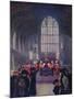 The homage of his people: King Edward's lying in state, Westminster Hall, May 16-19, 1910 (1911)-Edward Frederick Skinner-Mounted Giclee Print