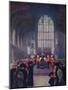 The homage of his people: King Edward's lying in state, Westminster Hall, May 16-19, 1910 (1911)-Edward Frederick Skinner-Mounted Giclee Print