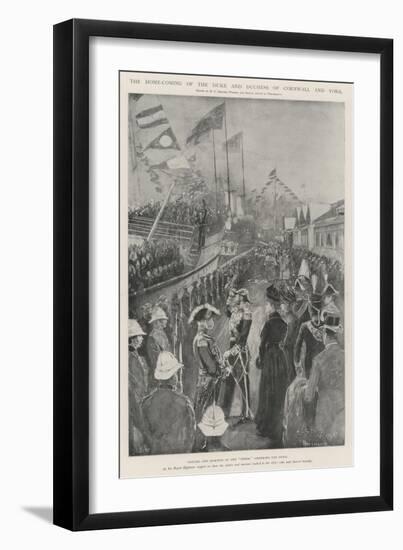 The Home-Coming of the Duke and Duchess of Cornwall and York-Henry Charles Seppings Wright-Framed Giclee Print