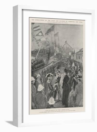 The Home-Coming of the Duke and Duchess of Cornwall and York-Henry Charles Seppings Wright-Framed Giclee Print