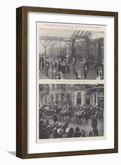 The Home-Coming of the Duke and Duchess of Cornwall and York-null-Framed Giclee Print