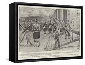 The Home-Coming of the Gordon Highlanders-Frank Dadd-Framed Stretched Canvas