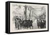 The Home-Coming of the Prince of Wales : the Royal Party Leaving the Victoria Station of the London-null-Framed Stretched Canvas