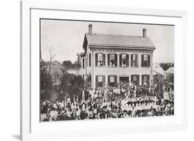 The Home of Abraham Lincoln in Springfield-null-Framed Giclee Print