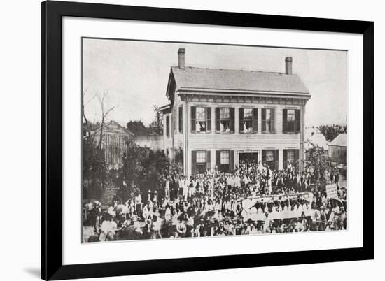 The Home of Abraham Lincoln in Springfield-null-Framed Giclee Print