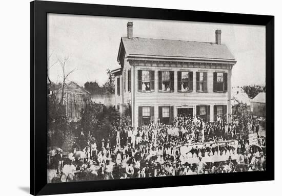 The Home of Abraham Lincoln in Springfield-null-Framed Giclee Print