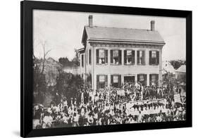 The Home of Abraham Lincoln in Springfield-null-Framed Giclee Print