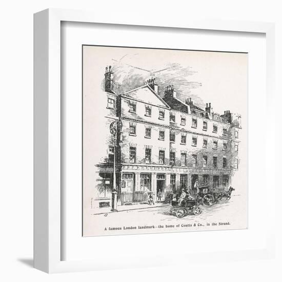 The Home of the Bank Coutts and Co in the Strand London-Percy Hickling-Framed Art Print