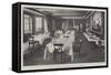 The Home of the Royal Yacht Squadron at Cowes, the Dining-Room-null-Framed Stretched Canvas