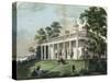 The Home of Washington-Currier & Ives-Stretched Canvas