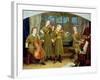 The Home Quartet: Mrs Vernon Lushington and Her Children, 1883-Arthur Hughes-Framed Giclee Print