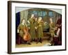 The Home Quartet: Mrs Vernon Lushington and Her Children, 1883-Arthur Hughes-Framed Giclee Print